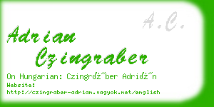 adrian czingraber business card